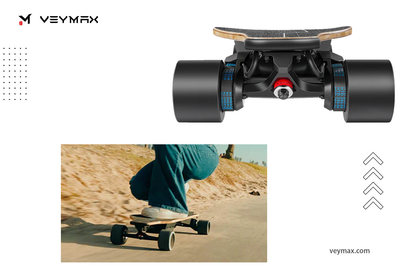belt driven electric skateboard