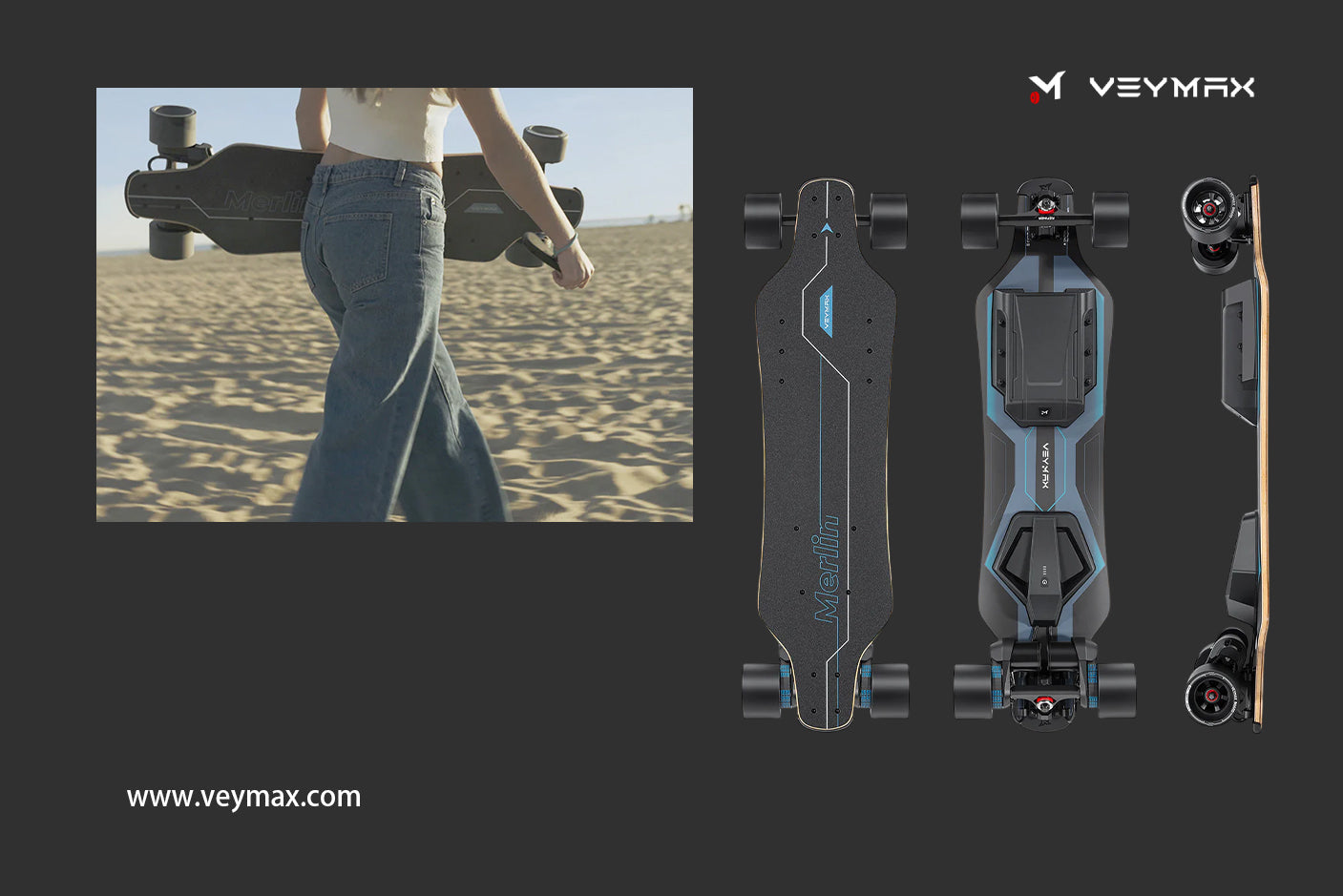 belt driven electric skateboard