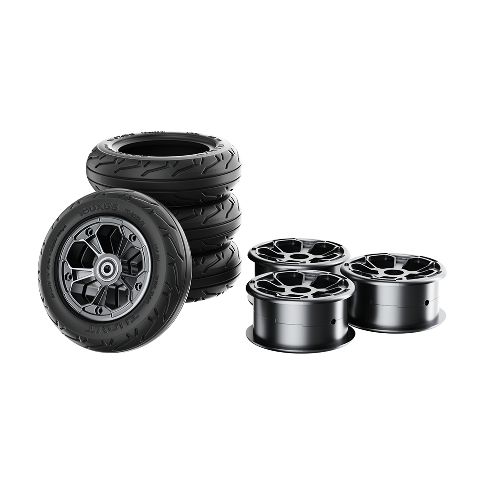 Veymax® 160mm All Terrain Pneumatic Tire Set for Nymph