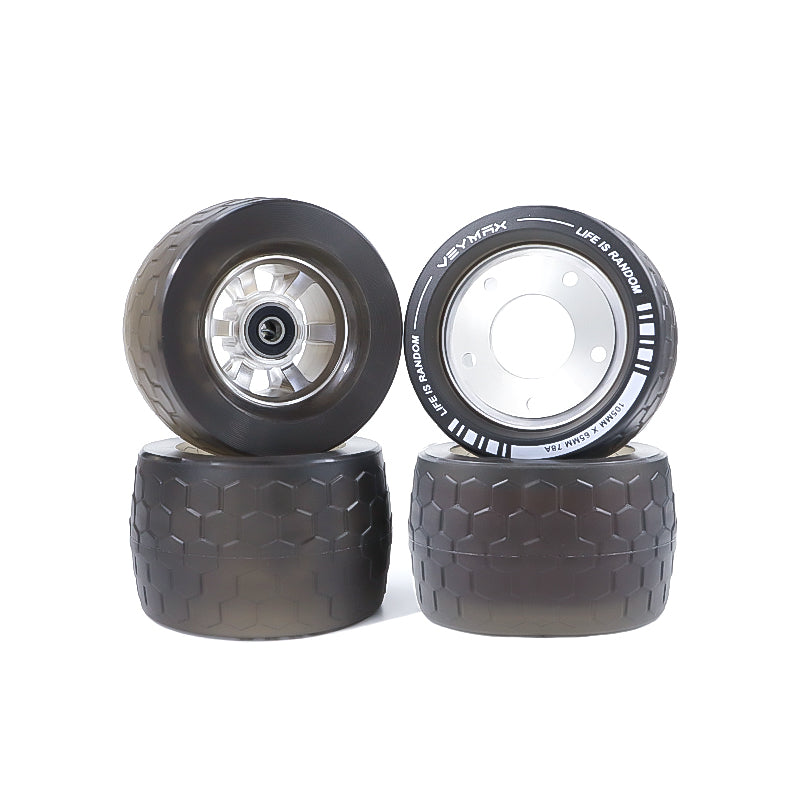 Veymax® Black Jelly 105mm Wheels Urban Sleeves Set