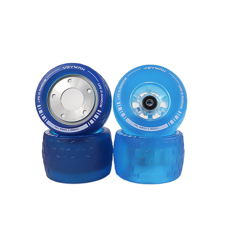 Veymax® Blue Jelly 105mm Wheels Urban Sleeves Set