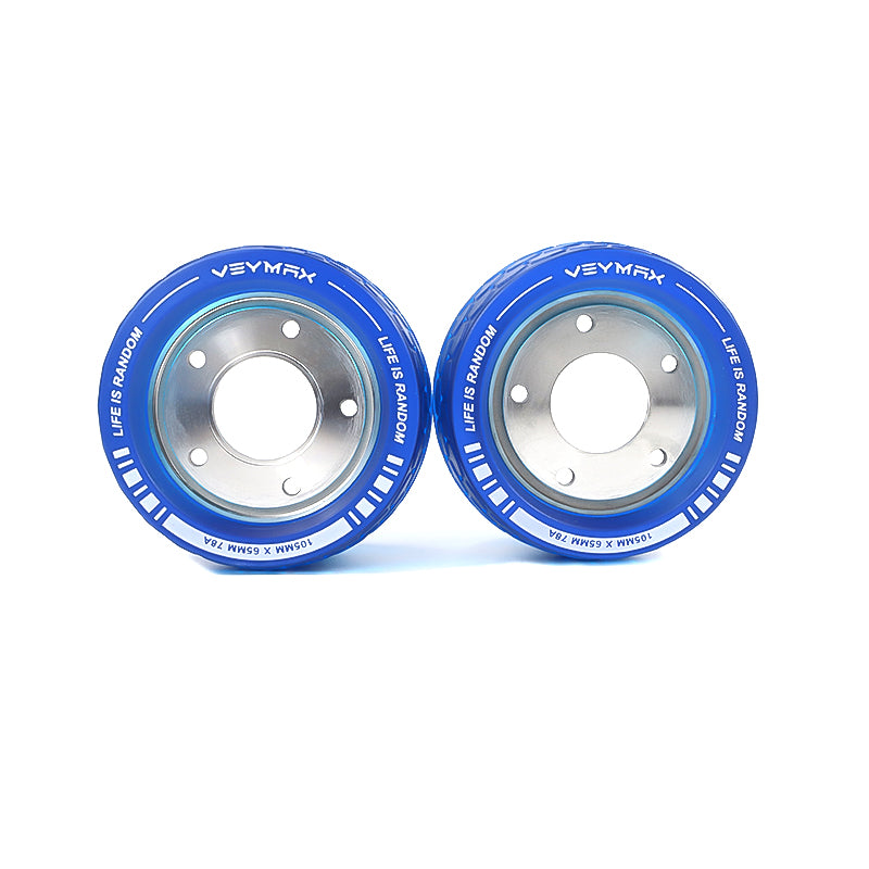 Veymax® Blue Jelly 105mm Wheels Urban Sleeves Set