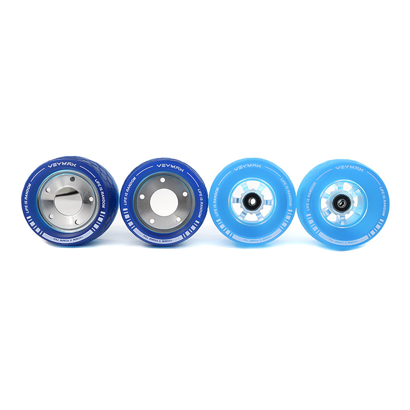 Veymax® Blue Jelly 105mm Wheels Urban Sleeves Set