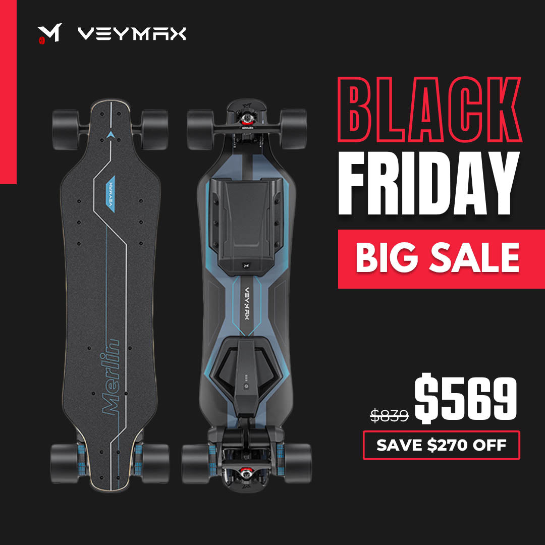 Veymax® Merlin Belt Drive Electric Skateboard