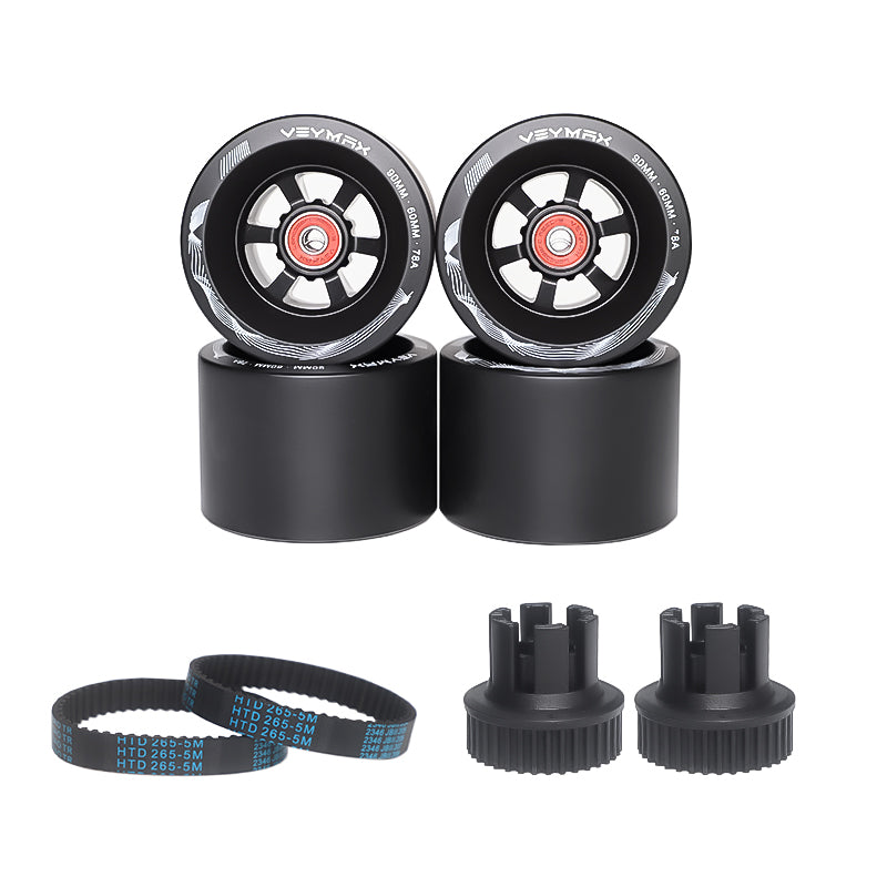 Veymax® 90mm PU Wheels Belt Drive Set For Mini Monster