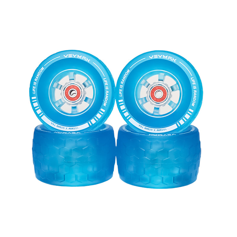 Veymax® Blue Jelly 105mm Wheels Belt Drive Set