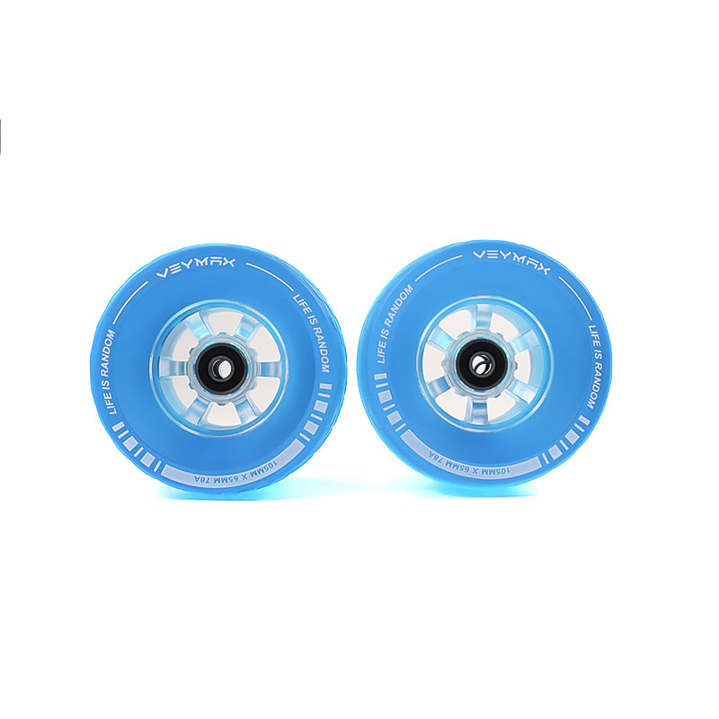 Veymax Blue Jelly Wheel All Terrain Off Road 105mm Urban Sleeves Set