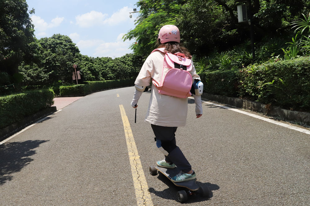 Distance of electric skateboarding