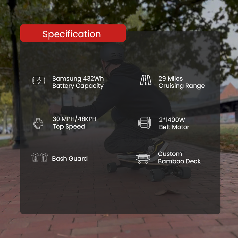 Veymax Merlin Belt Drive Electric Skateboard